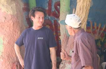 Sean at Salvation Mountain